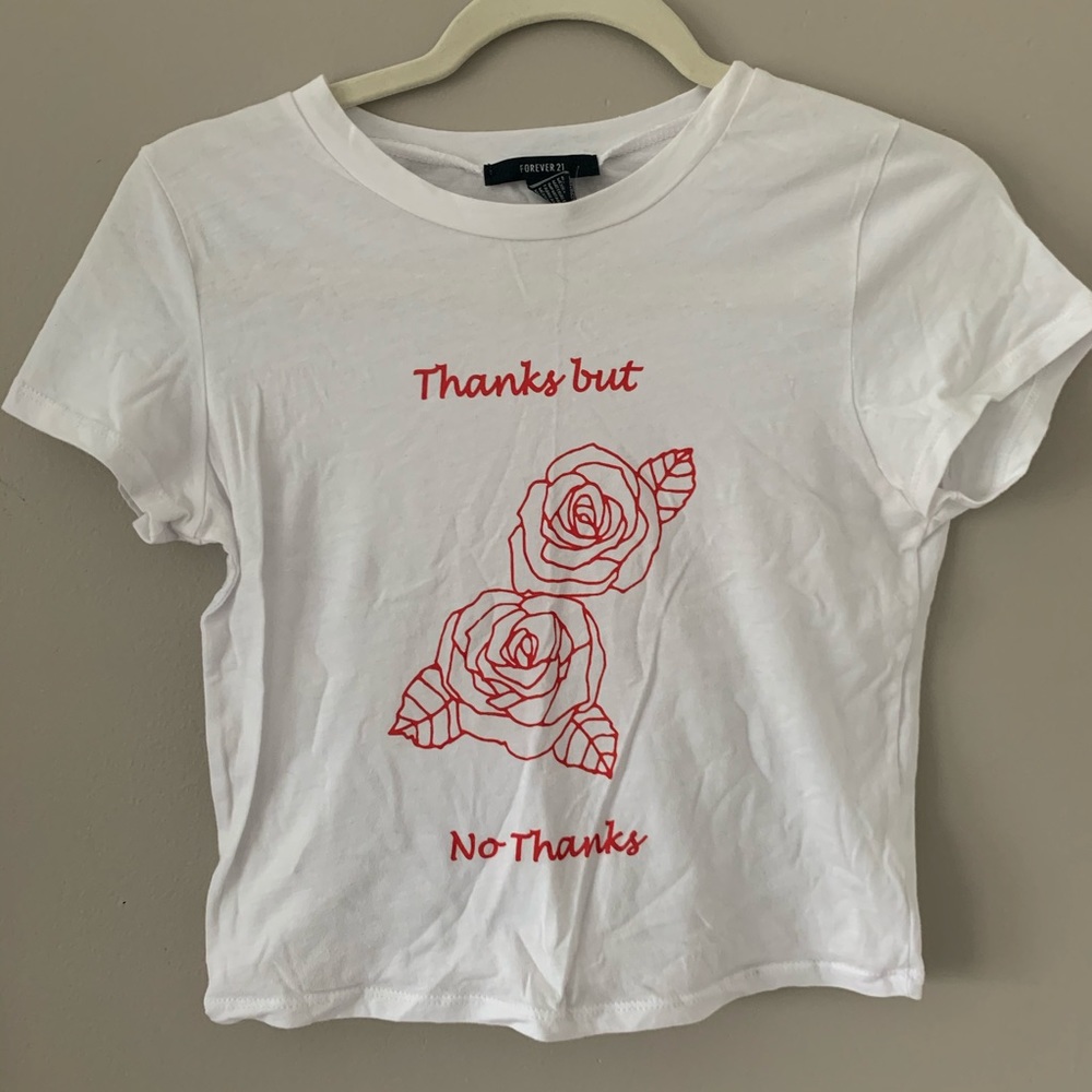 Thanks but no thanks graphic tee never worn